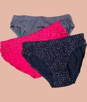 Ladyland Cotton Hipster ( Multicolor , Pack of 3 )