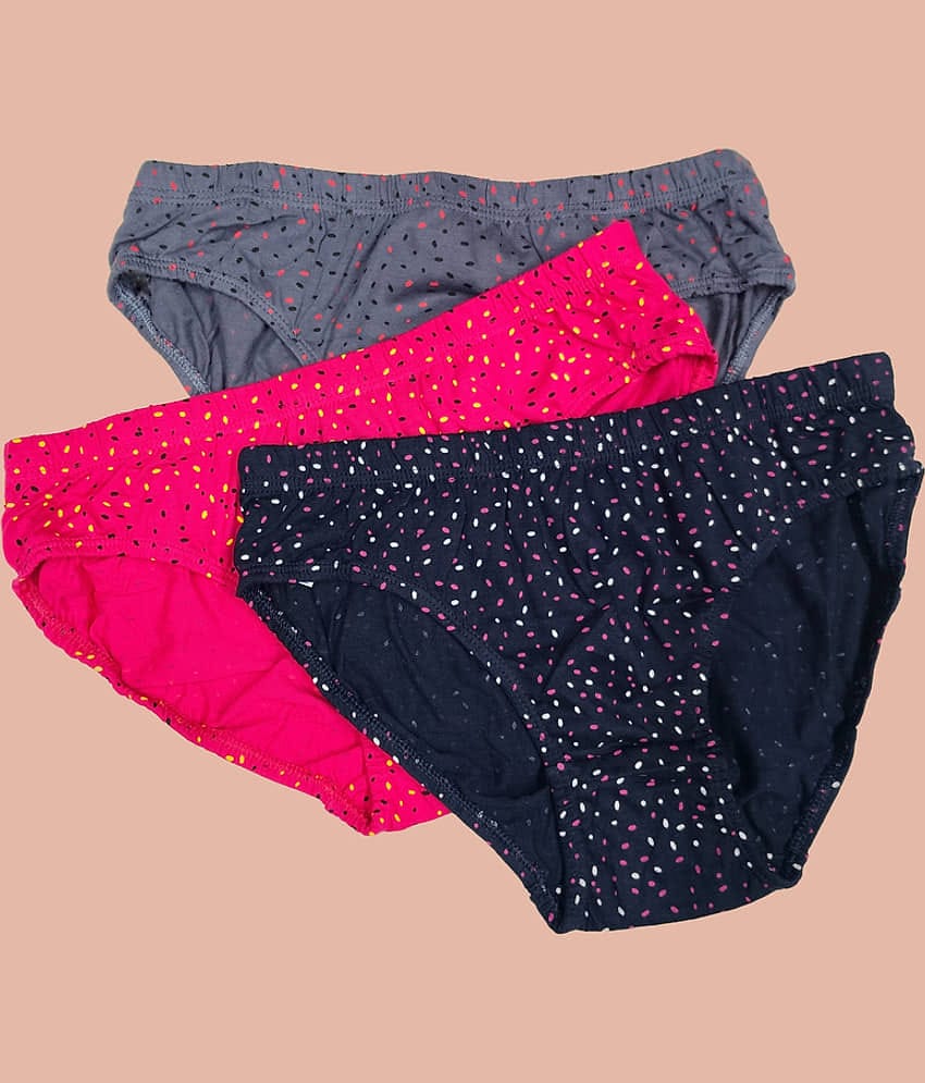 Ladyland Cotton Hipster ( Multicolor , Pack of 3 )