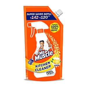 Mr. Muscle Kitchen Cleaner Refill, 425 ml Refill Pouch