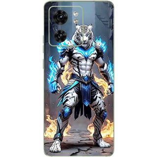 Yug Emporium Motorola Edge 40 Angry Lion Leather (Back Cover, Multicolor)