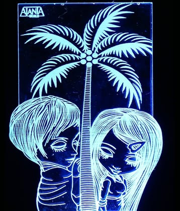 SUPER AJANTA LOVE COUPLE 2015 Night Lamp Multi - Pack of 1