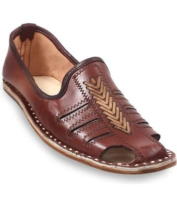Anjaneya Creations Brown Men's Jutti