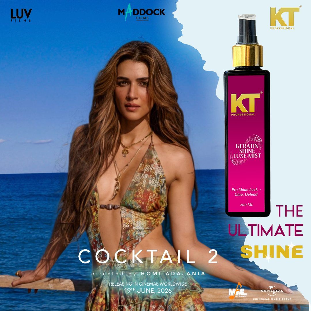 KT Professional Keratin Shine Luxe Mist, Shine Lock & UV Protection – Cocktail 2 Edition - 200ml