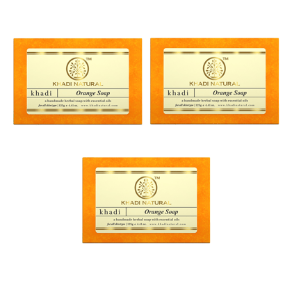 Khadi Natural Orange Soap Combo Pack Of 3 – 125gm Each