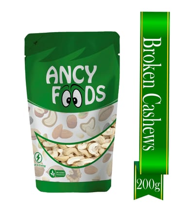 Ancy Kaju Tukda (Cashew Broken) 200 Grams | High Protein Cashew Kernels for Energy, Fiber and Immunity | Delicious Crunchy Nutritious Small Size Cashew Nuts | Tasty Chota Tukda Kaju for Kheer