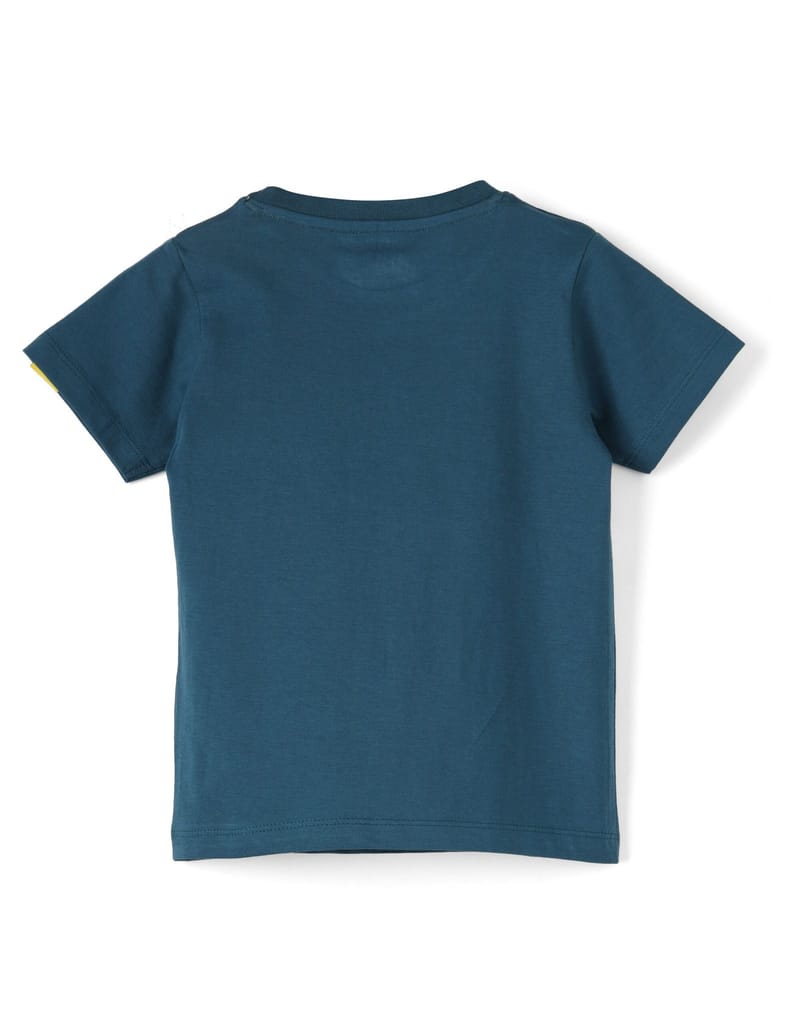 Trendy Kids Boys T shirt Cotton Blue Coral Skating Dino 2025 at ShopCircuit | ONDC