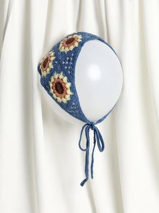 Daisy Crochet Head Scarf-Head Scarf