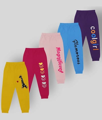 Kuchipoo Pack of 5 Boys Cotton Blend Trackpant ( Multicolor2 )