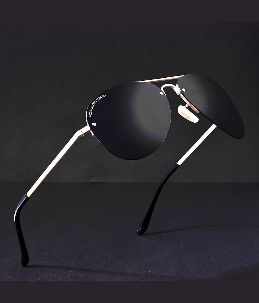 RESIST EYEWEAR Gold Pilot Sunglasses ( Pack of 1 )