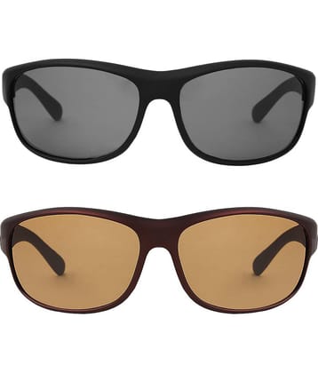 Kanny Devis - UV Protected Black Riding Goggles ( Pack of 2 )