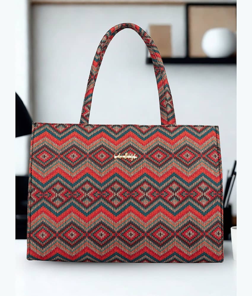 LIKE STYLE Tote Bag Canvas Set of 1 ( Multicolor )