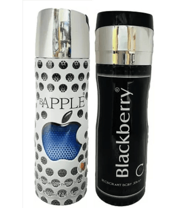 St Louis BAPPLE , BLACKBERRY DEODORANT , 200ML EACH , PACK OF 2 Body Spray - For Men & Women