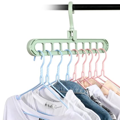 Plastic Hanging Hook - Multi-Hole Wardrobe Organizer for Clothes Storage & Display