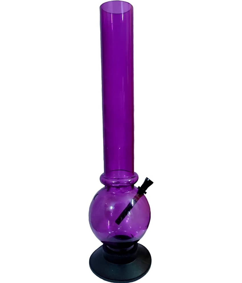 PUFF SMART Acrylic Bong 16 Inch (Waterpipe) Color - Purple