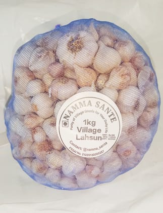 Village Garlic, Desi Lahsun, Local Garlic, Organic Garlic 1kg