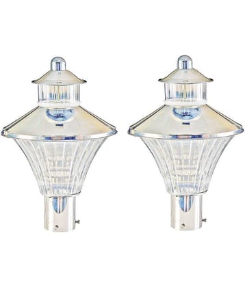 Somil Outdoor Lamp For Home Décor Gate Light Cool Day Light - Pack of 2