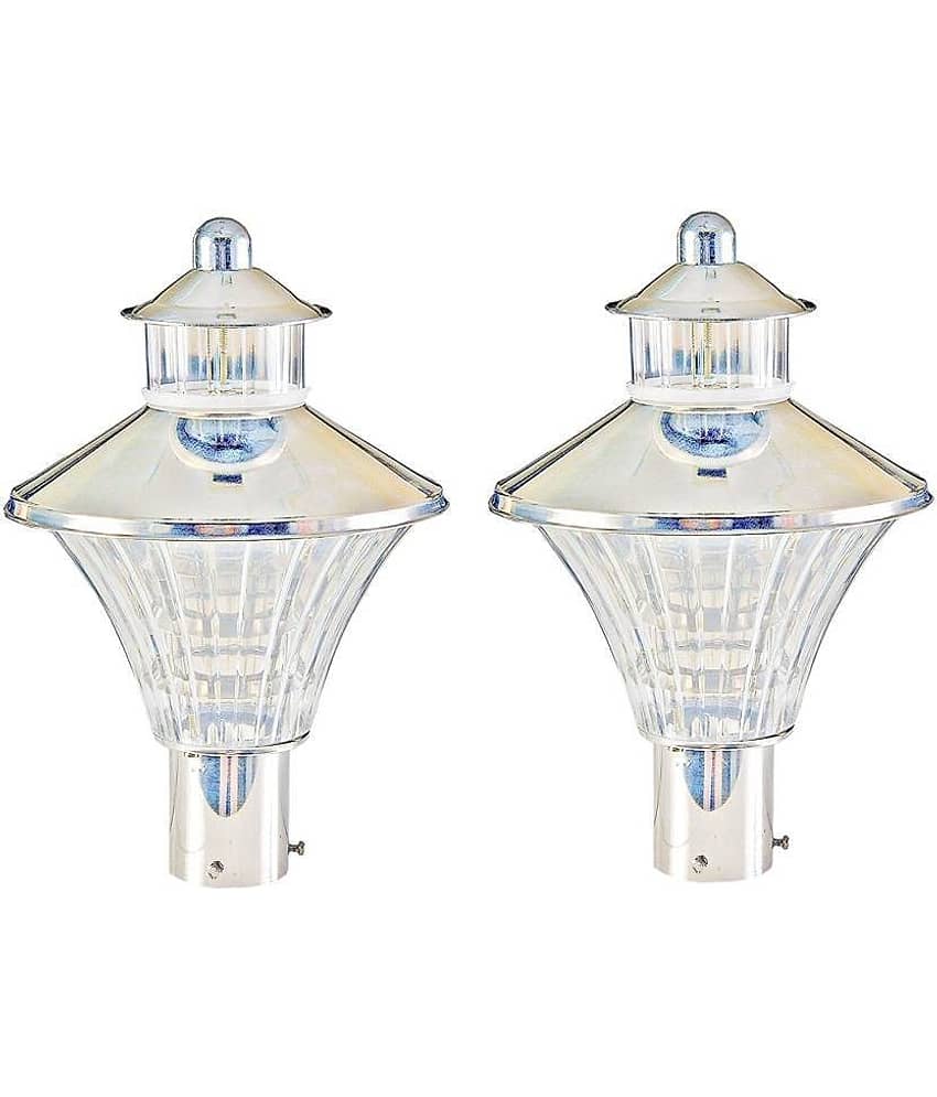 Somil Outdoor Lamp For Home Décor Gate Light Cool Day Light - Pack of 2