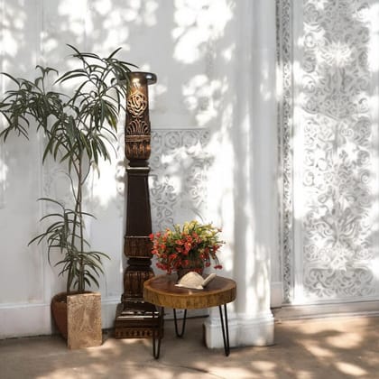Tall wooden pillar : Stambh 5