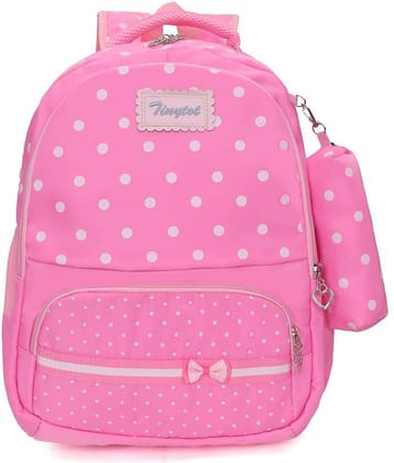 Tinytot 30 Ltrs Baby Pink School Bag for Boys & Girls