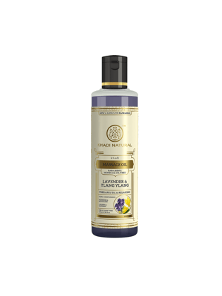 Khadi Natural Lavender & Ylang Ylang Massage Oil Paraben Mineral Oil Free - 210ml Khadi Natural Lavender & Ylang Ylang Massage Oil Paraben Mineral Oil Free - 210ml