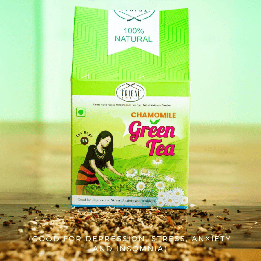 Chamomile- Green Tea | 15 Tea Bags - 200 gm