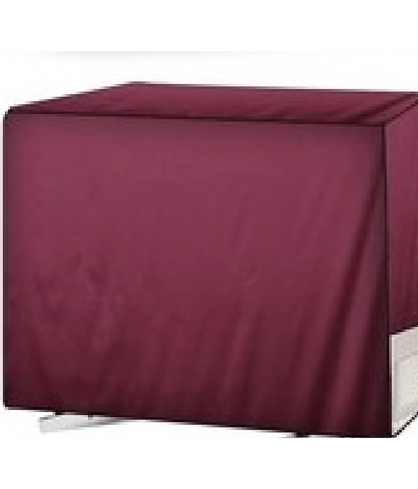 KALRA MAGIC Single Polyester Maroon AC Cover for 1.5 Ton Split AC