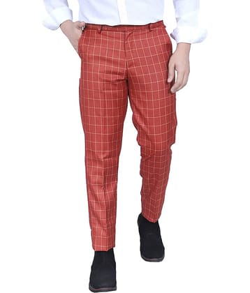 Kundan Khaki Slim -Fit Flat Trousers Single