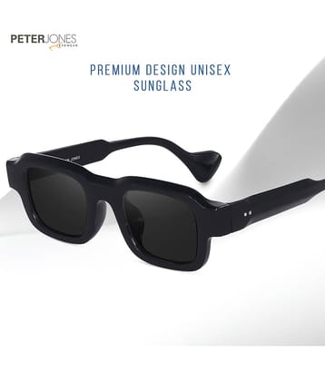 Peter Jones Black Square Sunglasses ( Pack of 1 )