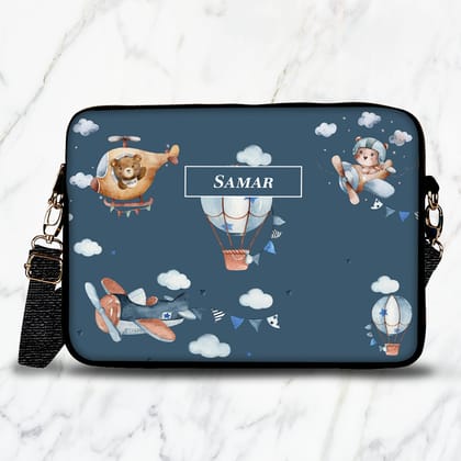 Teddy's Flight Kids Laptop Bag-Midnight Navy / 13.3"