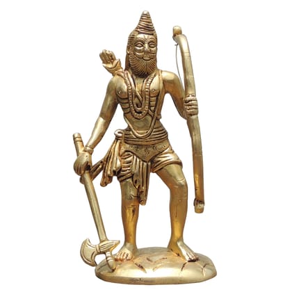 Brass Lord Parshuram Decorative Idol – Handcrafted Brass Religious Statue, Height : 6.5 Inch (BSMAS1339 X)