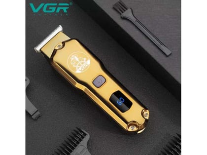 VGR V-927 Professional Hair Trimmer Trimmer 60 min Runtime 4 Length Settings (Gold)