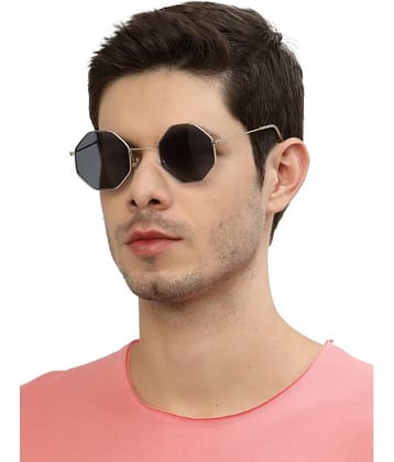 YourSpex - Gold Round Sunglasses ( Pack of 1 )