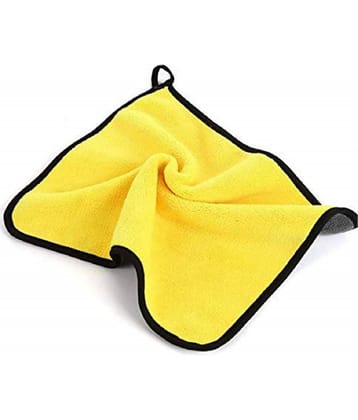 INGENS - Yellow 600 GSM Microfiber Cloth For Automobile ( Pack of 1 )