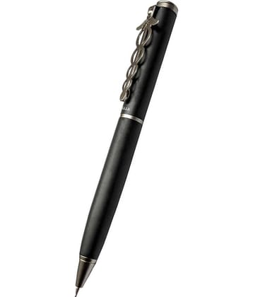 UJJi Doctor Click Matte Black (Blue Ink) Ball Pen
