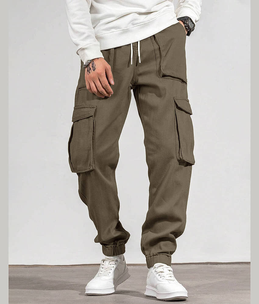 Eyebogler Regular Flat Men's Cargos - Brown ( Pack of 1 )