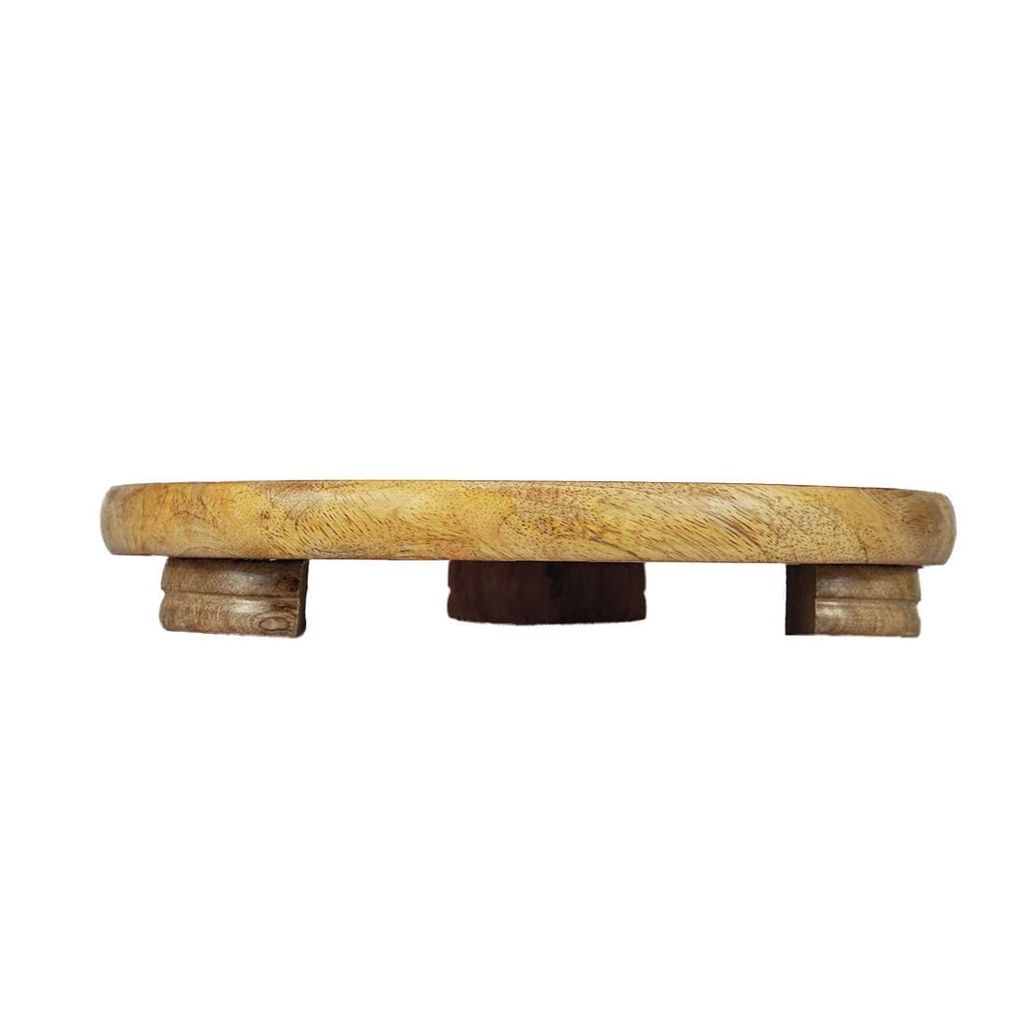 Wooden Handmade (9 Inch) Chakla-Belan, Rolling Pin Board Set for Kitchen.