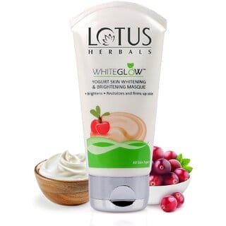 Lotus Herbals Whiteglow Yogurt Skin Whitening  Brightening Mask 80G