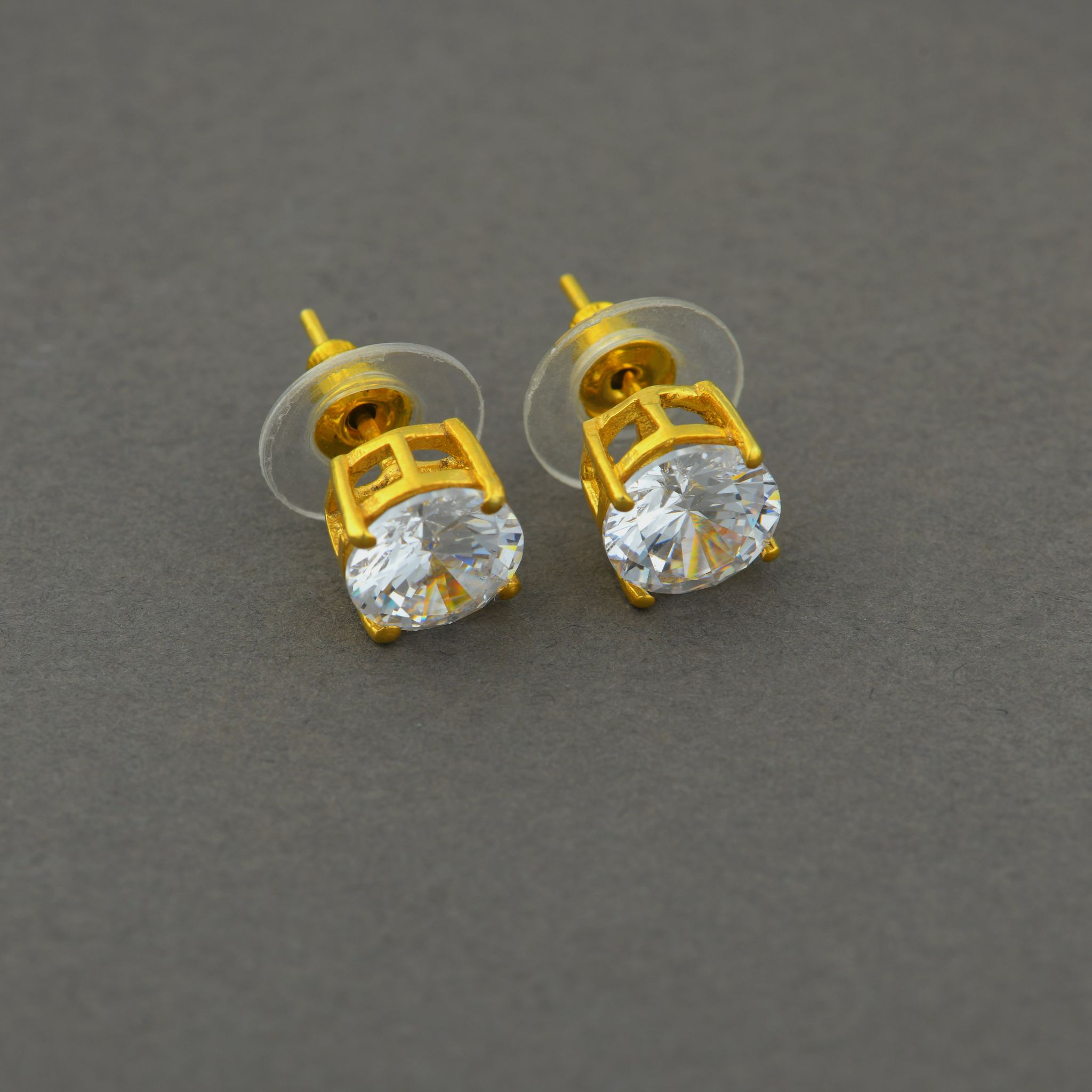 Solitaire Crystal Studs