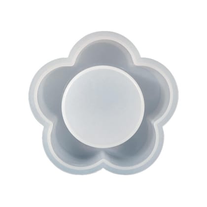 Flower Shaped Tealight Holder Silicone Mould For Resin Art | DIY Resin Art