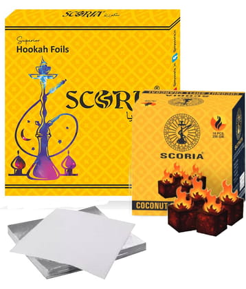 SCORIA Hookah Foil & 250 GM Coconut Coal(PACK OF 2)
