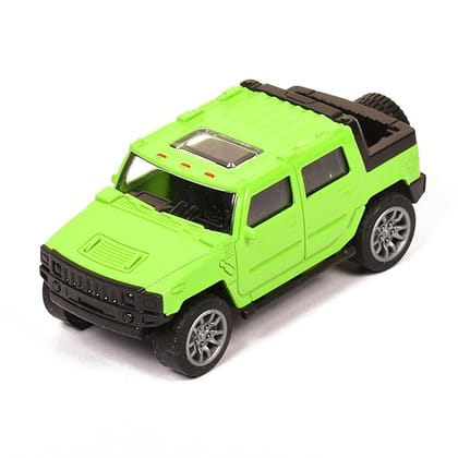 Braintastic Jeep Model Diecast Super Simulation Model Car Pull Back Friction Vehicle Car Toys for Kids Age 3+ Years (Green)