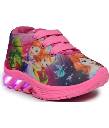 BUNNIES Baby Girls LED Leight Indian Walking Shoes (5 Years to 13 Years)