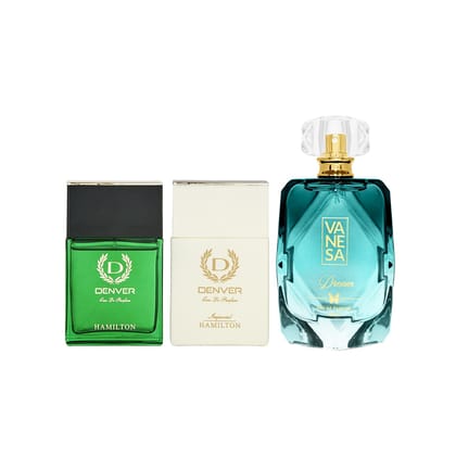 Dream Perfume Vanesa 100ml + Denver Imperial Perfume + Hamilton Perfume 70ml (Pack Of 3)