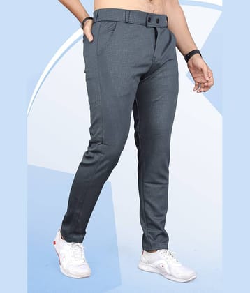 INDICLUB Slim Flat Men's Trouser - Grey ( Pack of 1 )