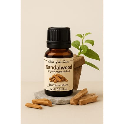 Elixir of the Forest Sandalwood Oil | 15 ml | Daily Skin Ritual | Gentle Nourishment & Balance