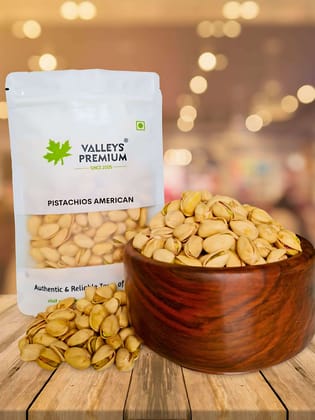Valleys Premium American California Pistachios Salted and Roasted 400 Grams (Pista) Valleys Premium American California Pistachios Salted and Roasted 400 Grams (Pista)