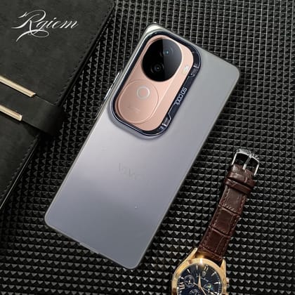 Grey Rgiem Slim Slicone Non-Yellowing Protective Case for Vivo V40E