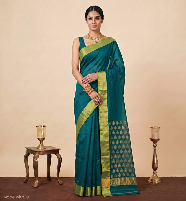 Handloom Chanderi Silk Cotton Saree