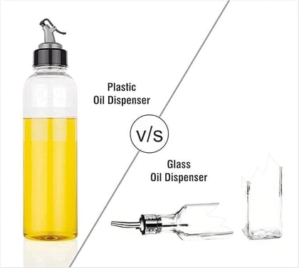 Oil Dispenser 500ml Stylish Glass Oil Bottle with Easy Pour Spout, Perfect for Olive Oil, Vinegar, or Cooking Oils, BPA-Free and Dishwasher Safe