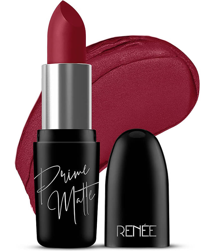 RENEE Prime Matte Lipstick Rustic Red, Long-Lasting, Creamy, Non-Drying,(Rustic Red,4.5g)